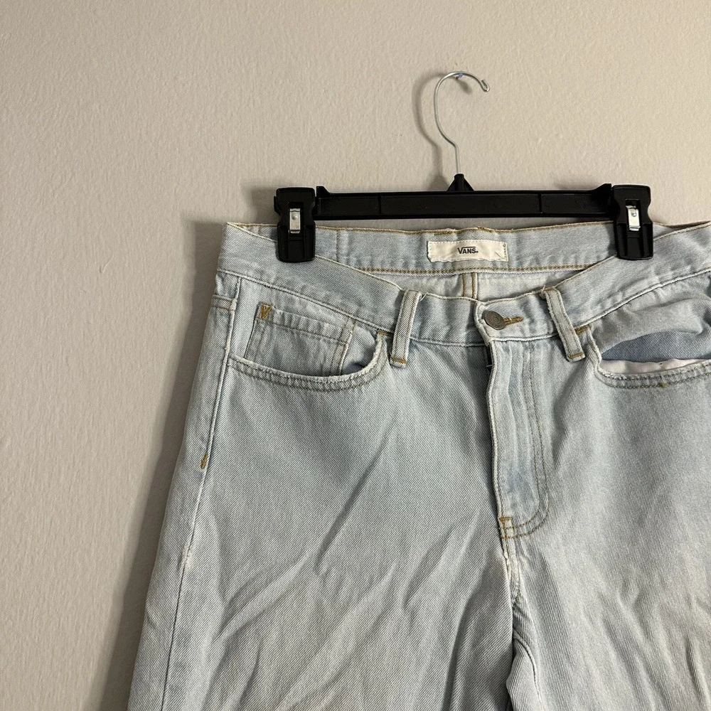 Vans‎ Straight Leg Jeans Light Wash Women's 7 / 28 Blue Pants